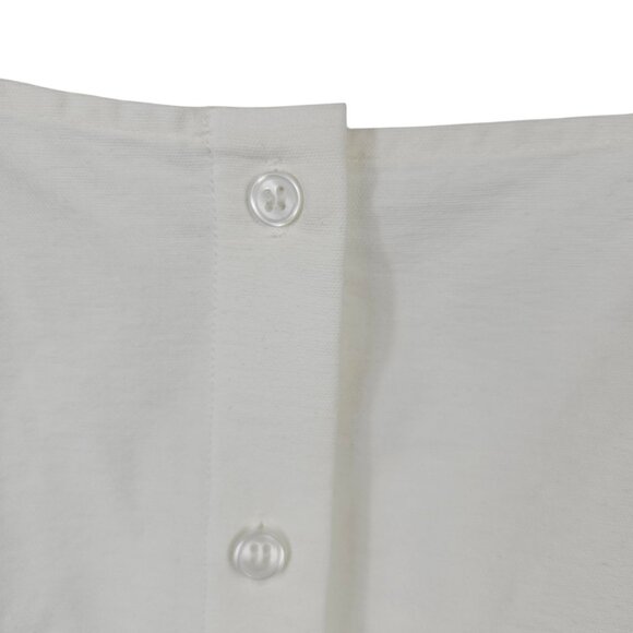 & Other Stories Womens 4 Ivory Cream Puff Sleeve Button Front Crop Cottage Boho - Picture 4 of 13